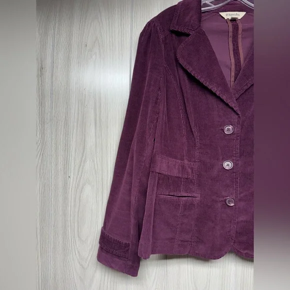 St. John’s Bay Corduroy Women’s Jacket - Size PL - Picture 2 of 6